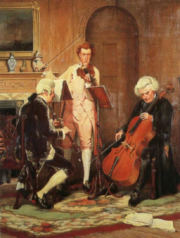 william wordsworth private music  making the lost chord by stephen lewin oil painting picture